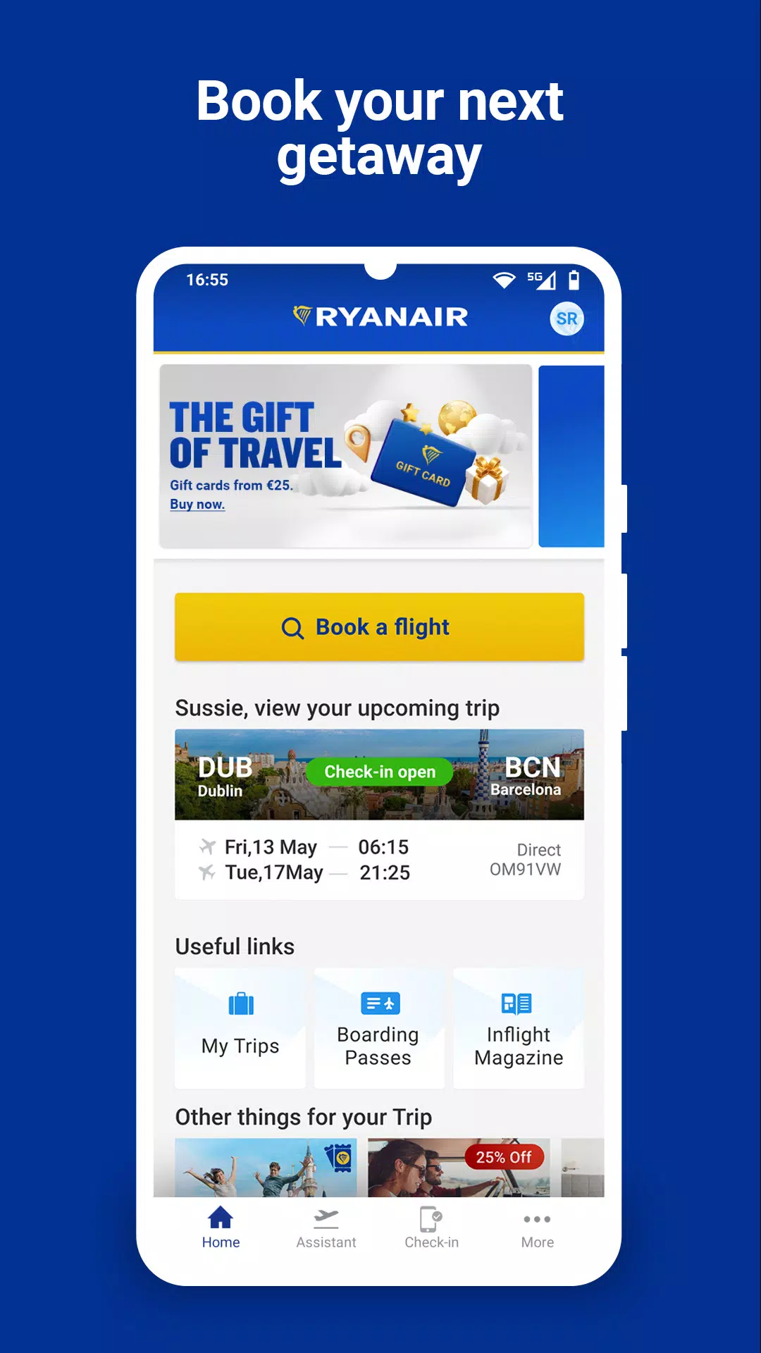Ryanair स्क्रीनशॉट 0