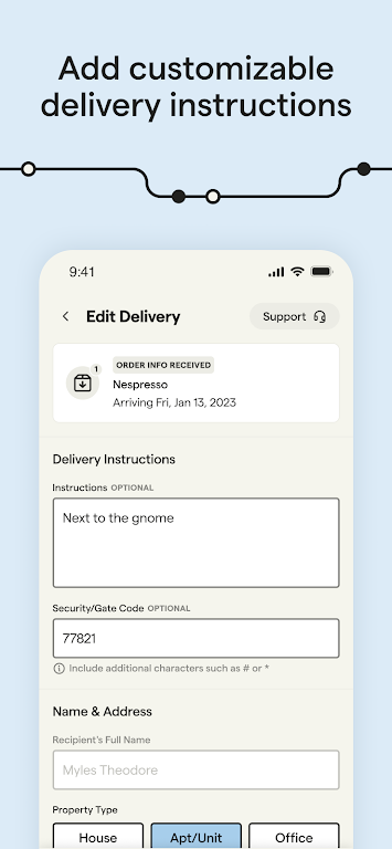 Schermata Veho - Manage your deliveries 3