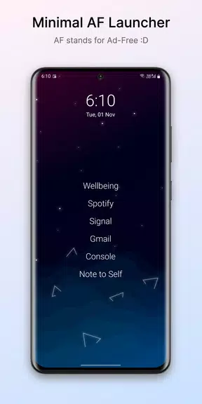 Olauncher. Minimal AF Launcher ဖန်သားပြင်ဓာတ်ပုံ 0