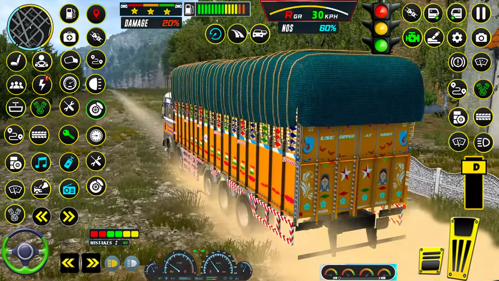 Indian Larry Truck Driving 3D Captura de pantalla 2