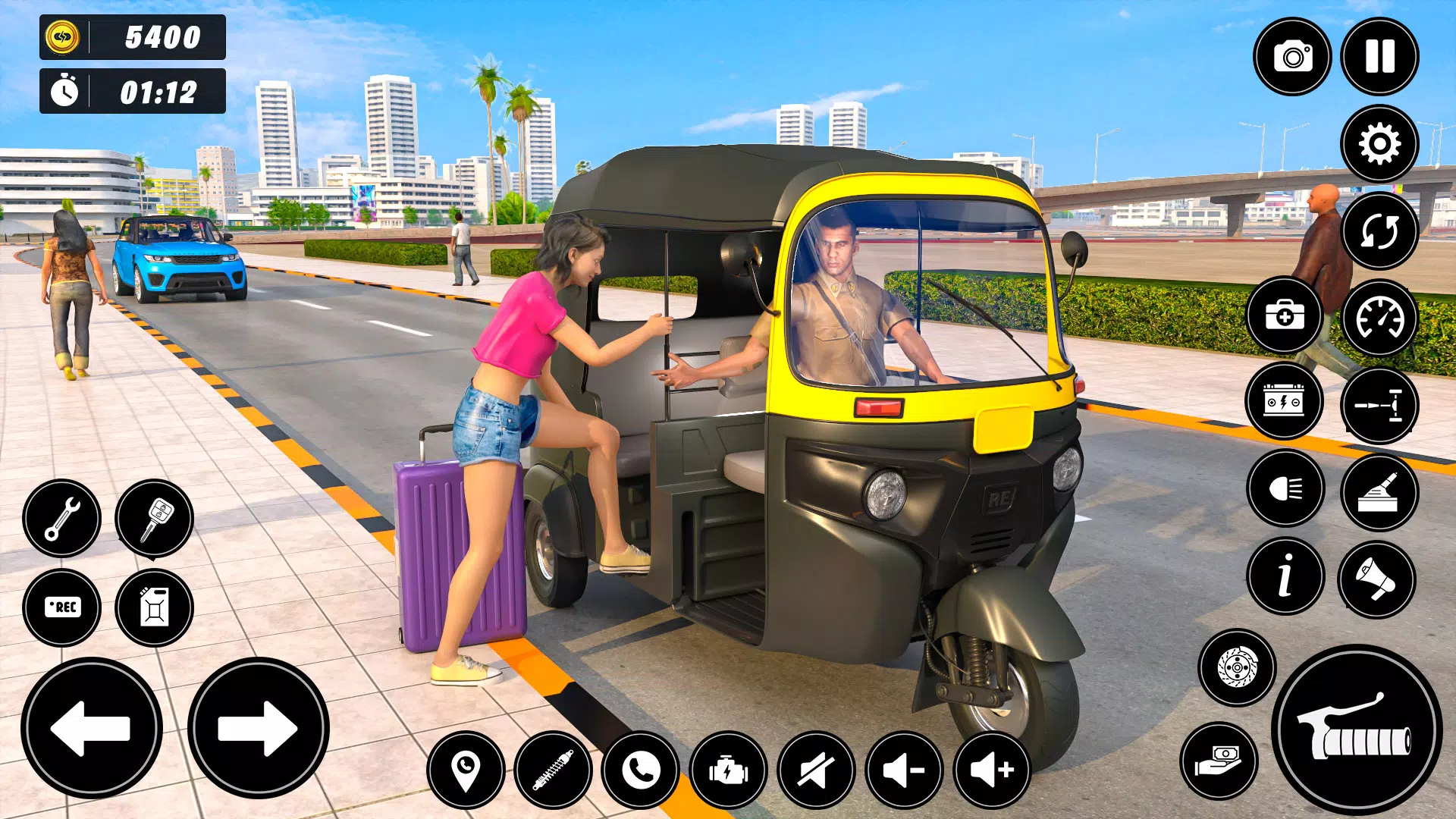 Auto Tuk Tuk Rickshaw Game スクリーンショット 1