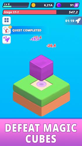 Tap Tap Cube - Idle Clicker ဖန်သားပြင်ဓာတ်ပုံ 2