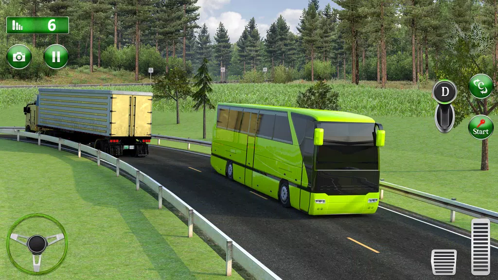 Euro Bus Driving 3D: Bus Games Ekran Görüntüsü 1