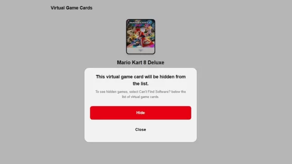Sistem baru Nintendo menyembunyikan kad permainan dari senarai