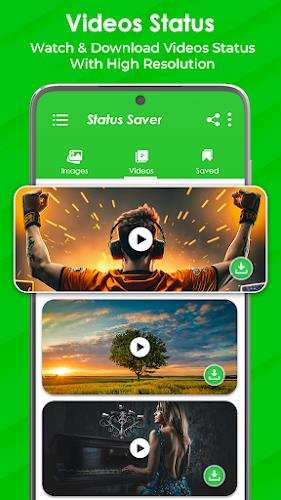 Download Status : Save Video ဖန်သားပြင်ဓာတ်ပုံ 1