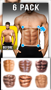 Man Abs Editor: Men Six pack, Screenshot 1