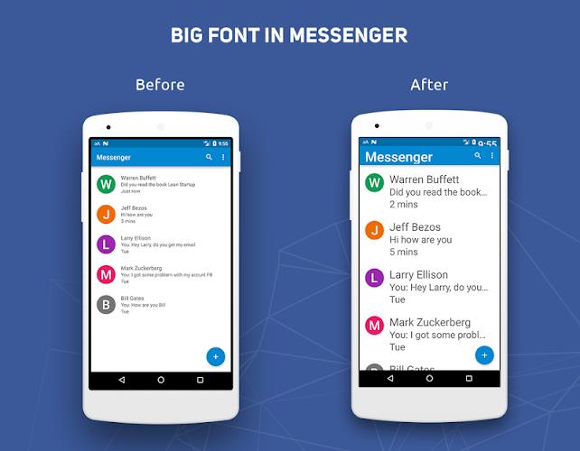 Big Font - Change Font Size & Text Size ဖန်သားပြင်ဓာတ်ပုံ 2