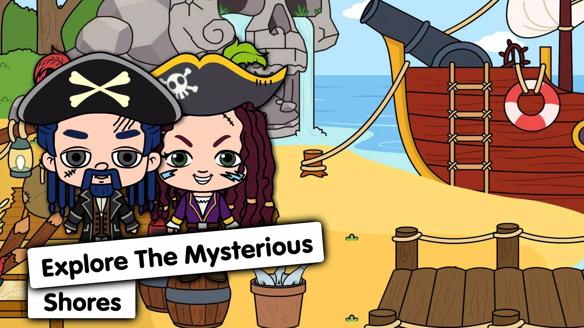 My Pirate Town: Treasure Games Schermafbeelding 1