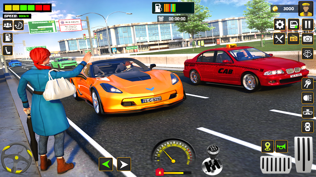 City Cab Driver Car Taxi Games Zrzut ekranu 3