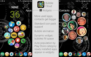 Bubble Cloud Widgets + Folders Ekran Görüntüsü 0