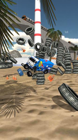 Stunt Truck Jumping Mod Captura de pantalla 2