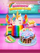 Rainbow Unicorn Cake Tangkapan skrin 3