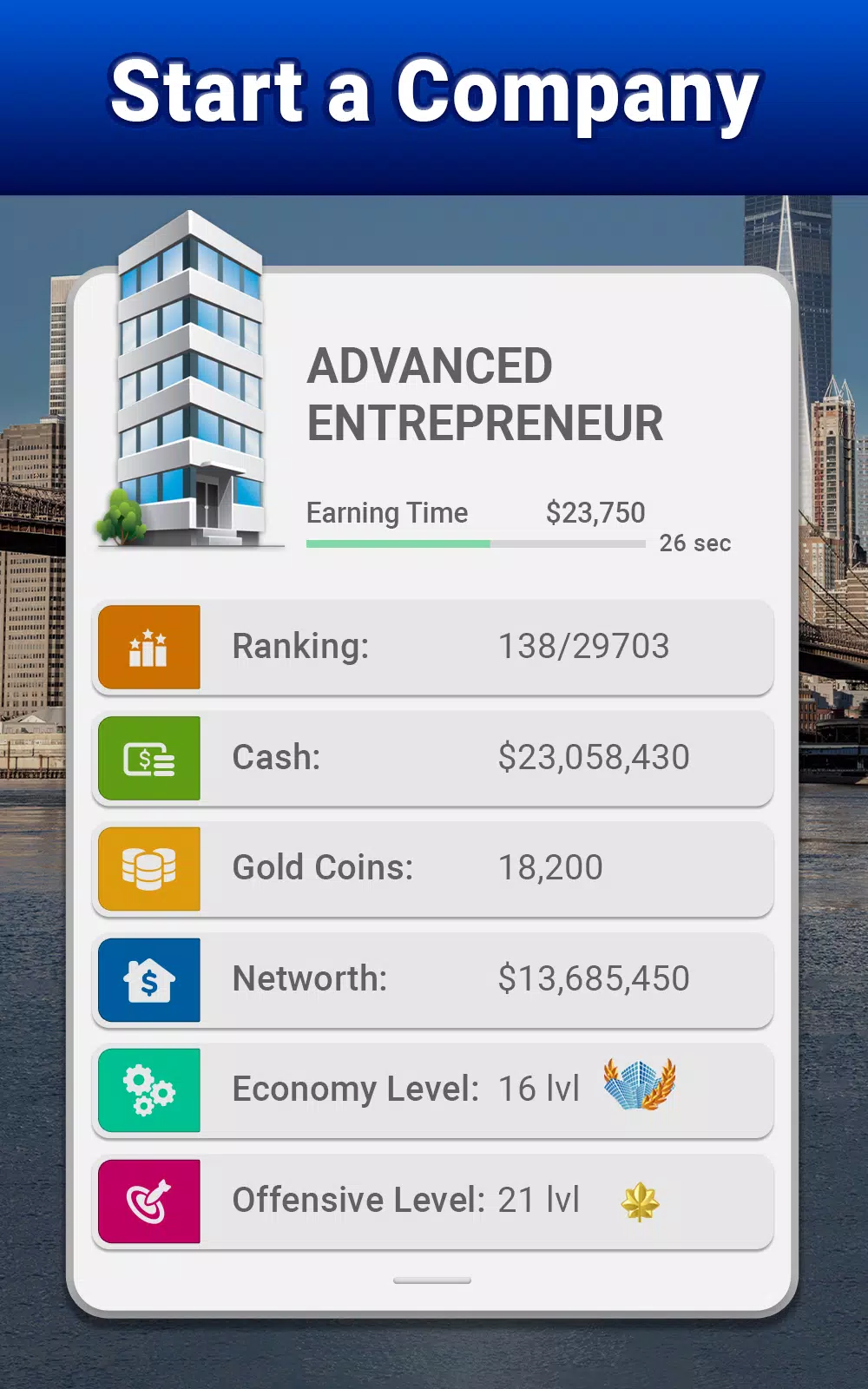 Tycoon - Business Empires Game 스크린샷 0