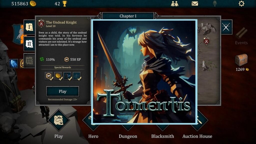 Tormentis นำการผจญภัยดันเจี้ยนสไตล์ Diablo มาสู่ Android