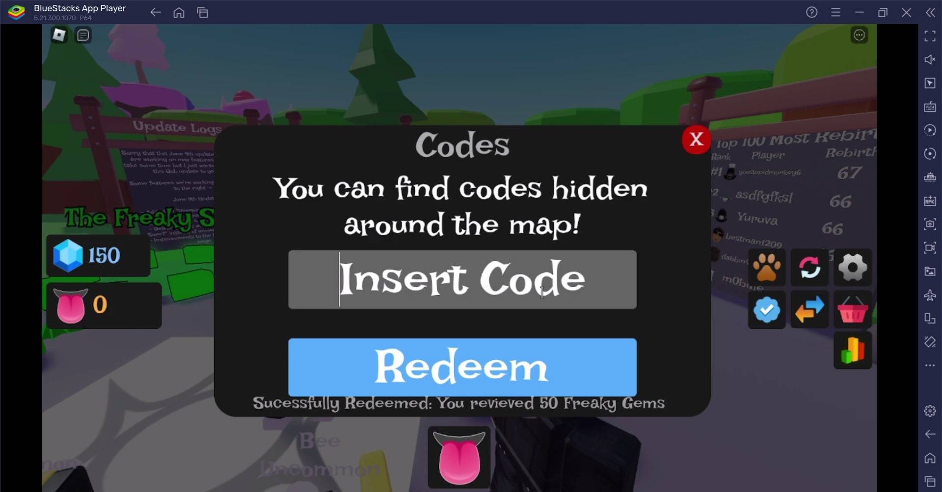 Giả lập freaky Roblox Code- Tất cả các mã đổi lấy hoạt động tháng 1 năm 2025