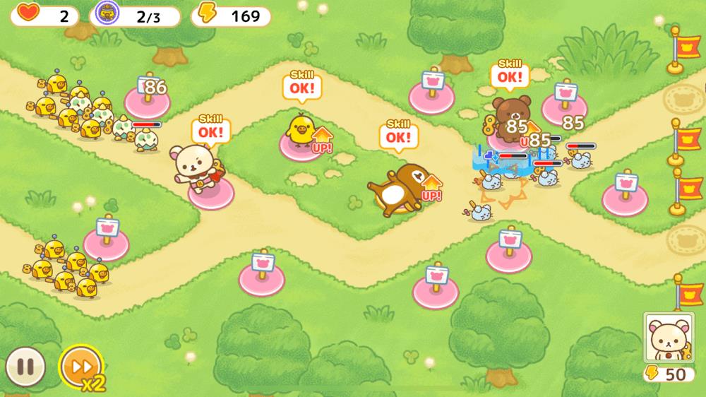 Korilakkuma Tower Defense Schermafbeelding 3