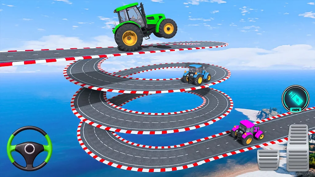 Mega Ramp Tractor Stunt Game Скриншот 2