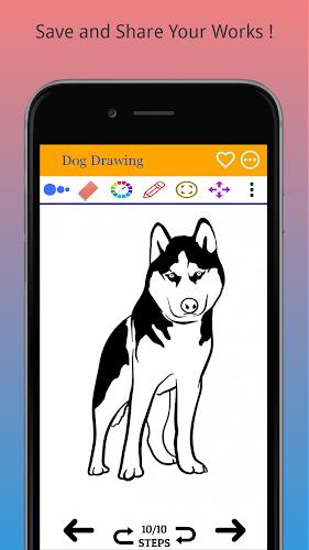 How to Draw Dog Step by Step Capture d'écran 2