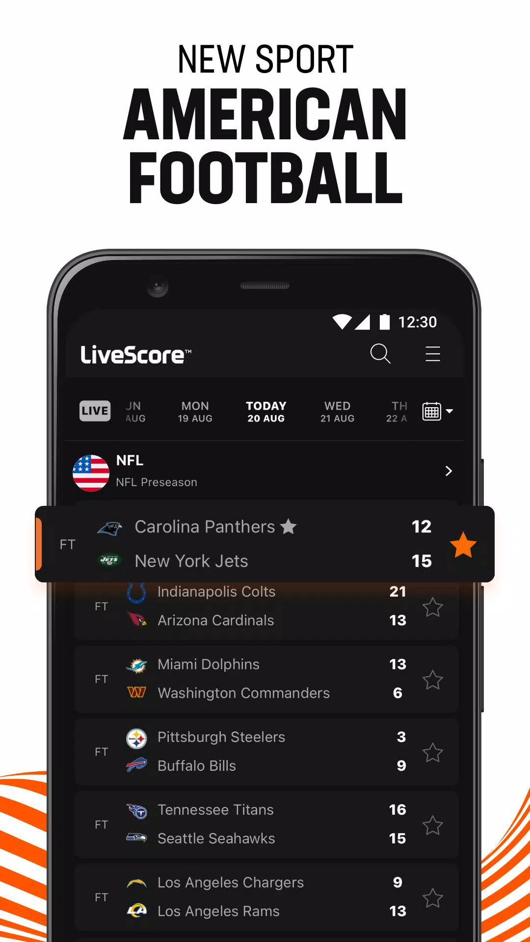 LiveScore: Live Sports Scores スクリーンショット 2