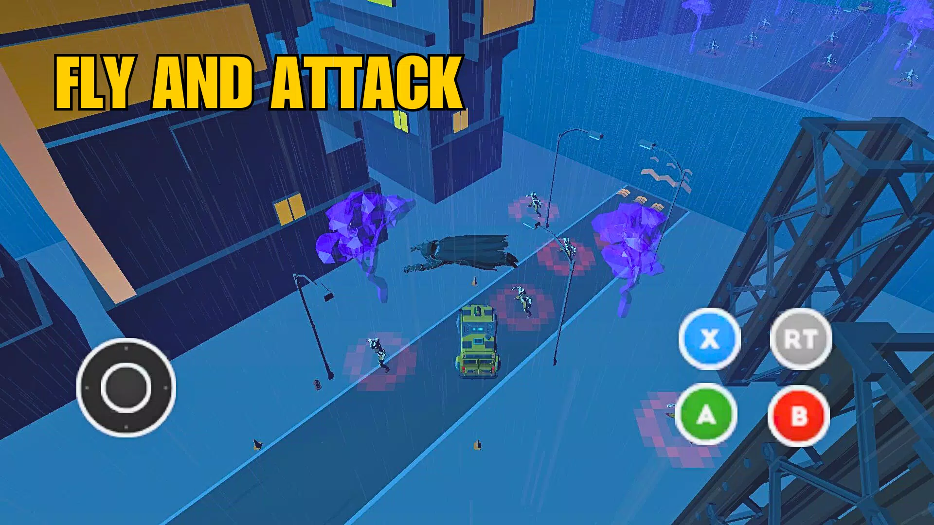 Bat Revenge Hero Crime Fighter Ekran Görüntüsü 2