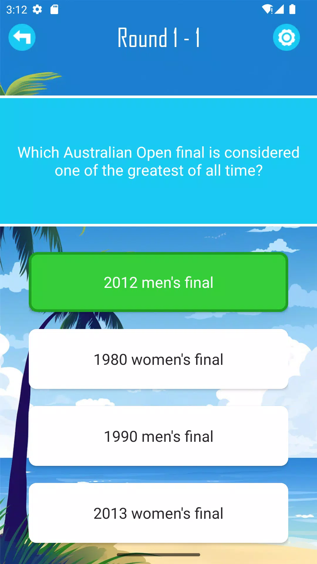 Playoff Quiz Screenshot 1