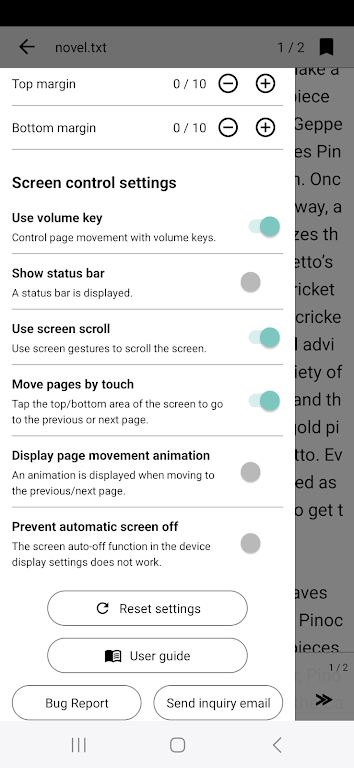 Readbook - Text Viewer Captura de tela 2