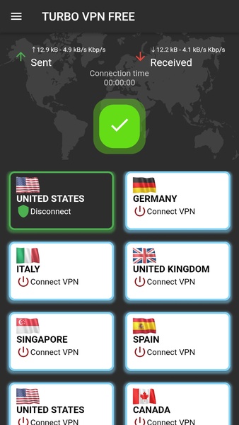 Turbo VPN Free Zrzut ekranu 2