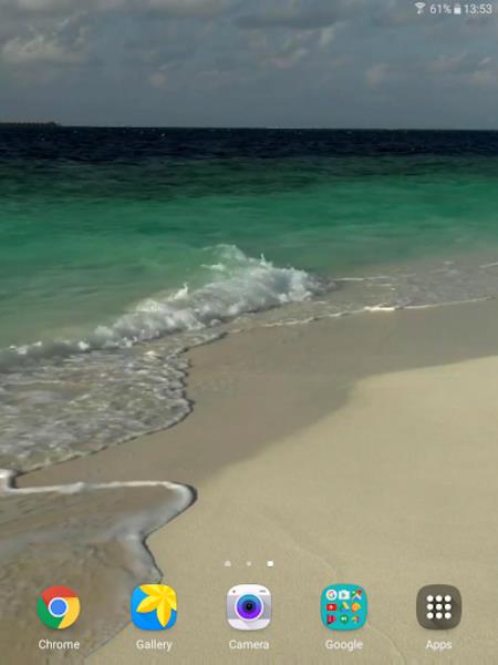 Tropical Beach Live Wallpaper Captura de pantalla 3