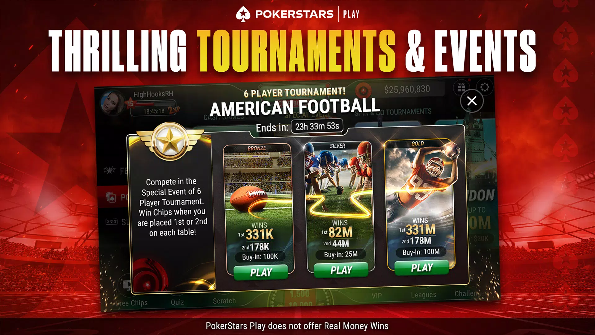 Schermata PokerStars Play 2