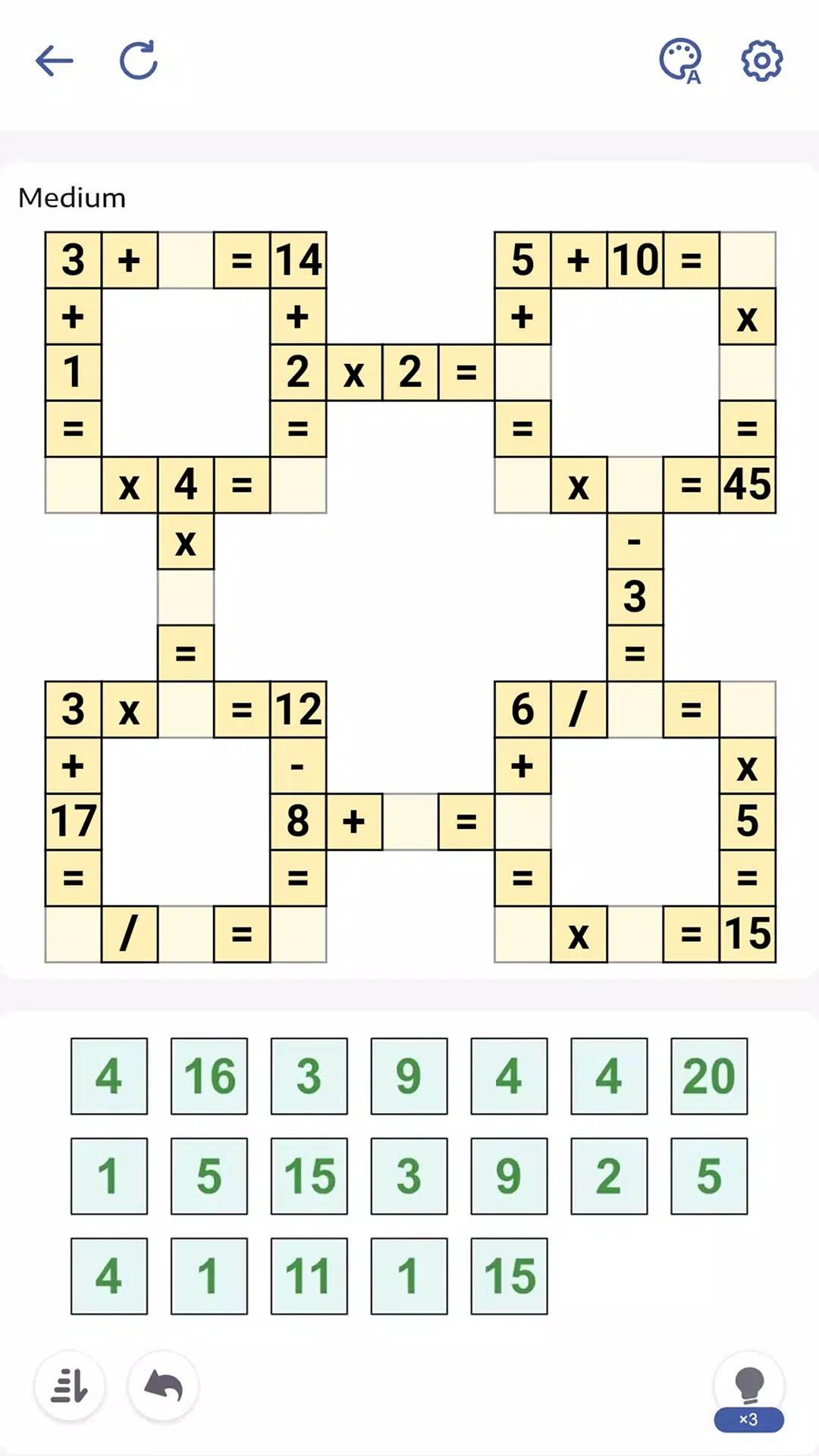 Crossmath - Math Puzzle Games Captura de pantalla 0