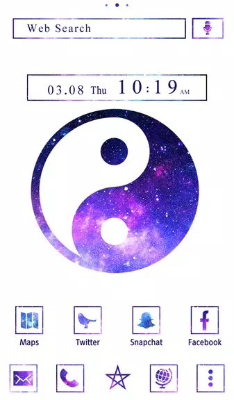 Galaxy Yin-yang Theme Screenshot 0