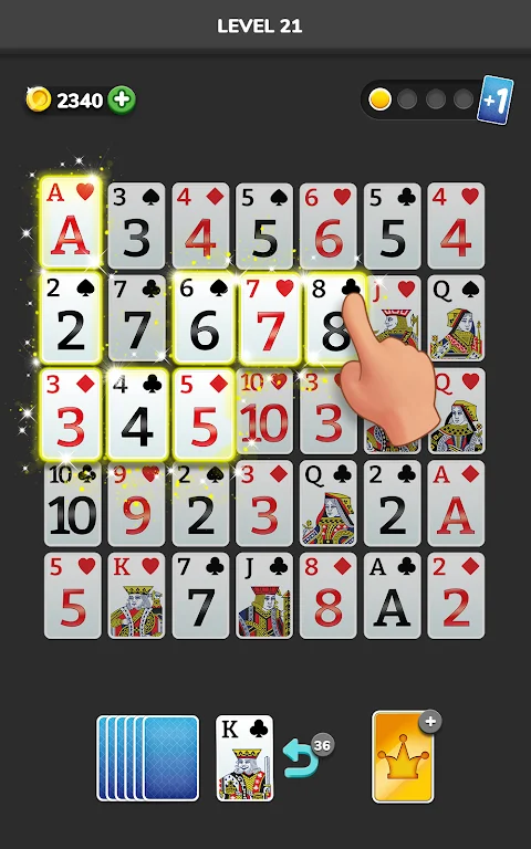 Solitaire 3D - Tripeaks Puzzle Screenshot 2