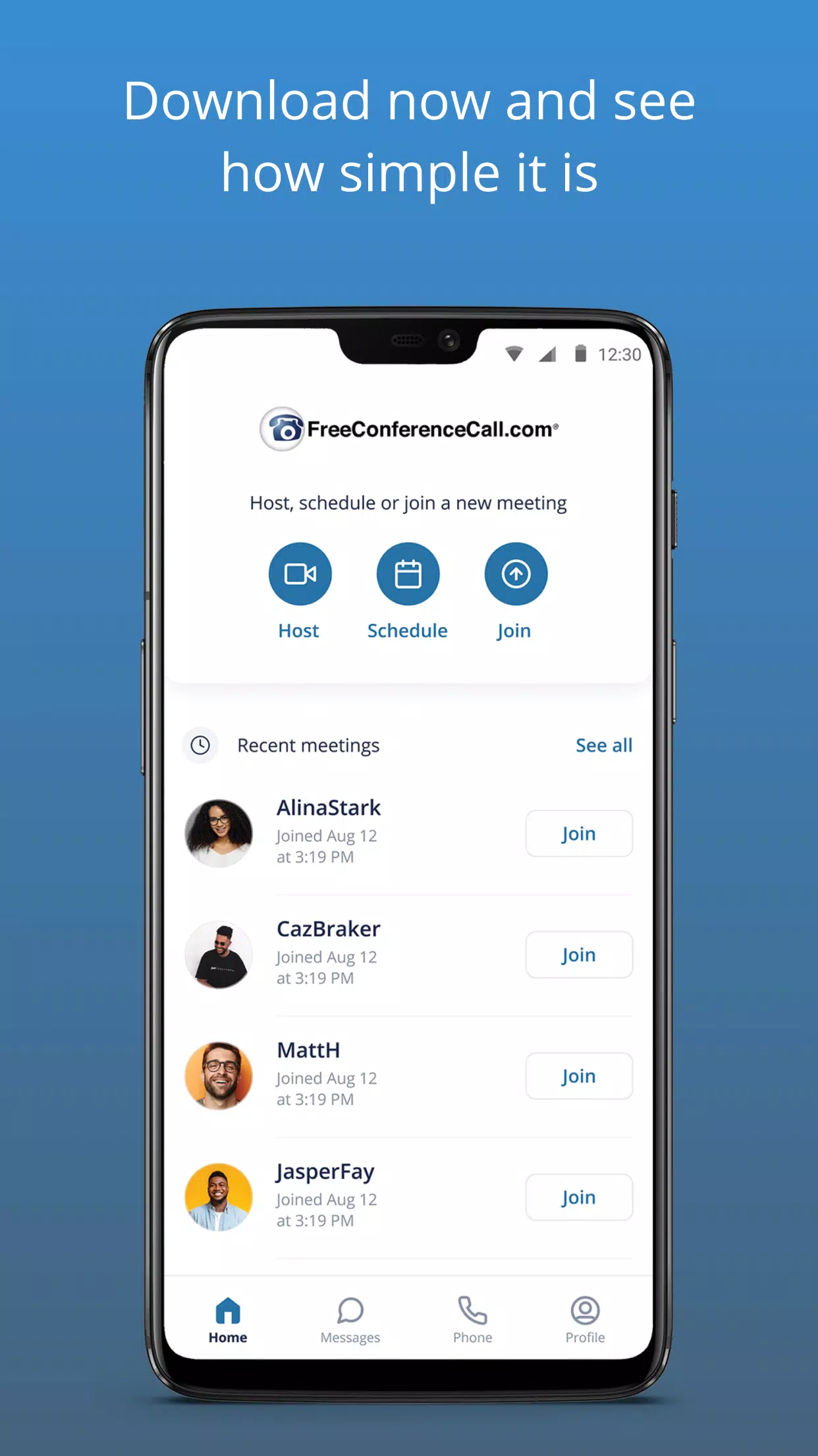 Free Conference Call Скриншот 3