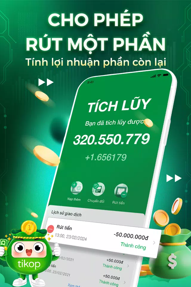 Tikop - Tích lũy và Đầu tư Capture d'écran 2