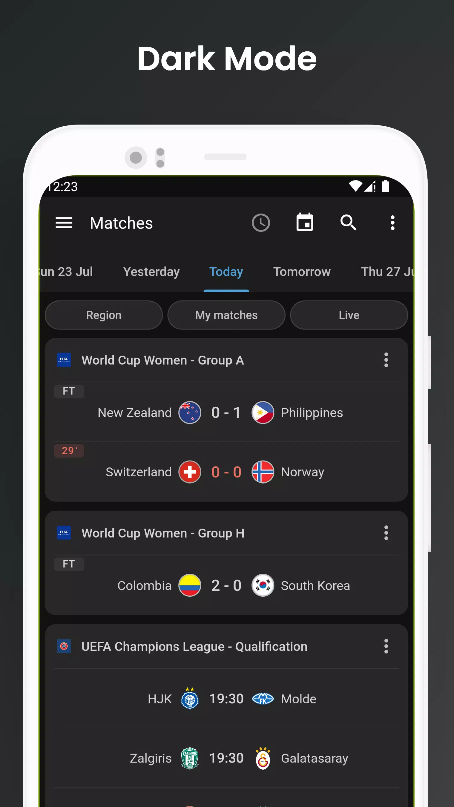 Footba11 - Soccer Live Scores应用截图第1张