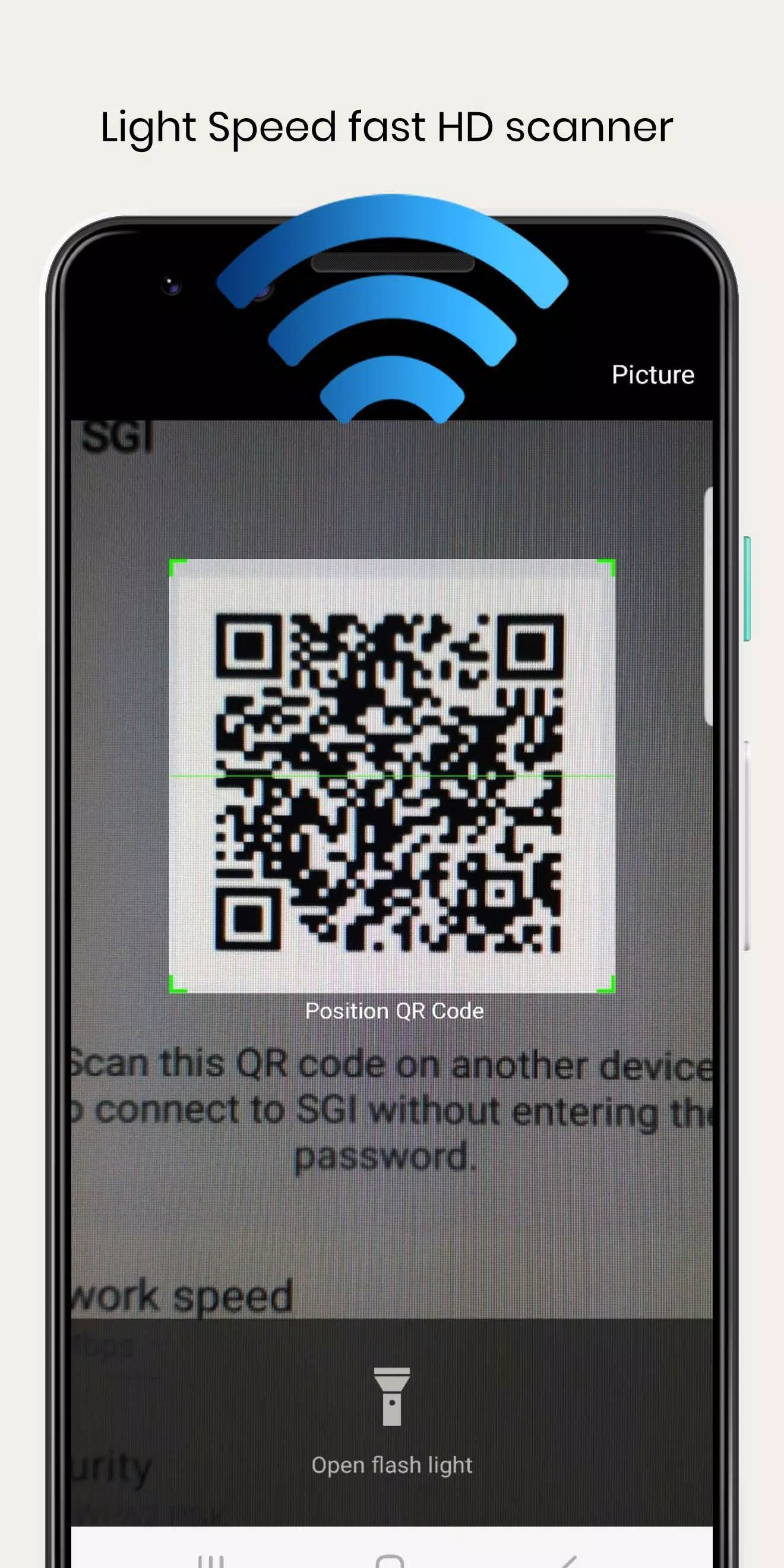 WiFi QrCode Password scanner Zrzut ekranu 1