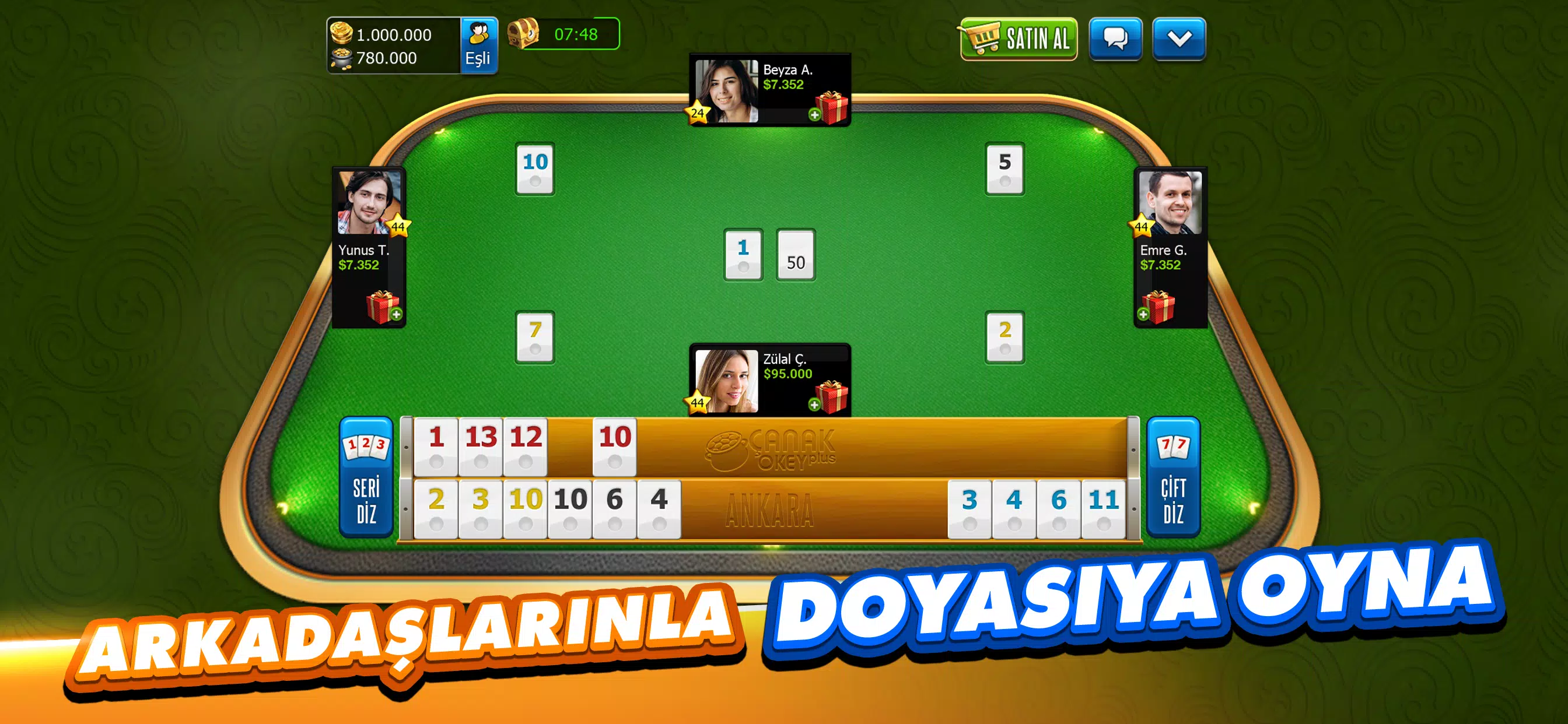 Çanak Okey Plus Captura de pantalla 3