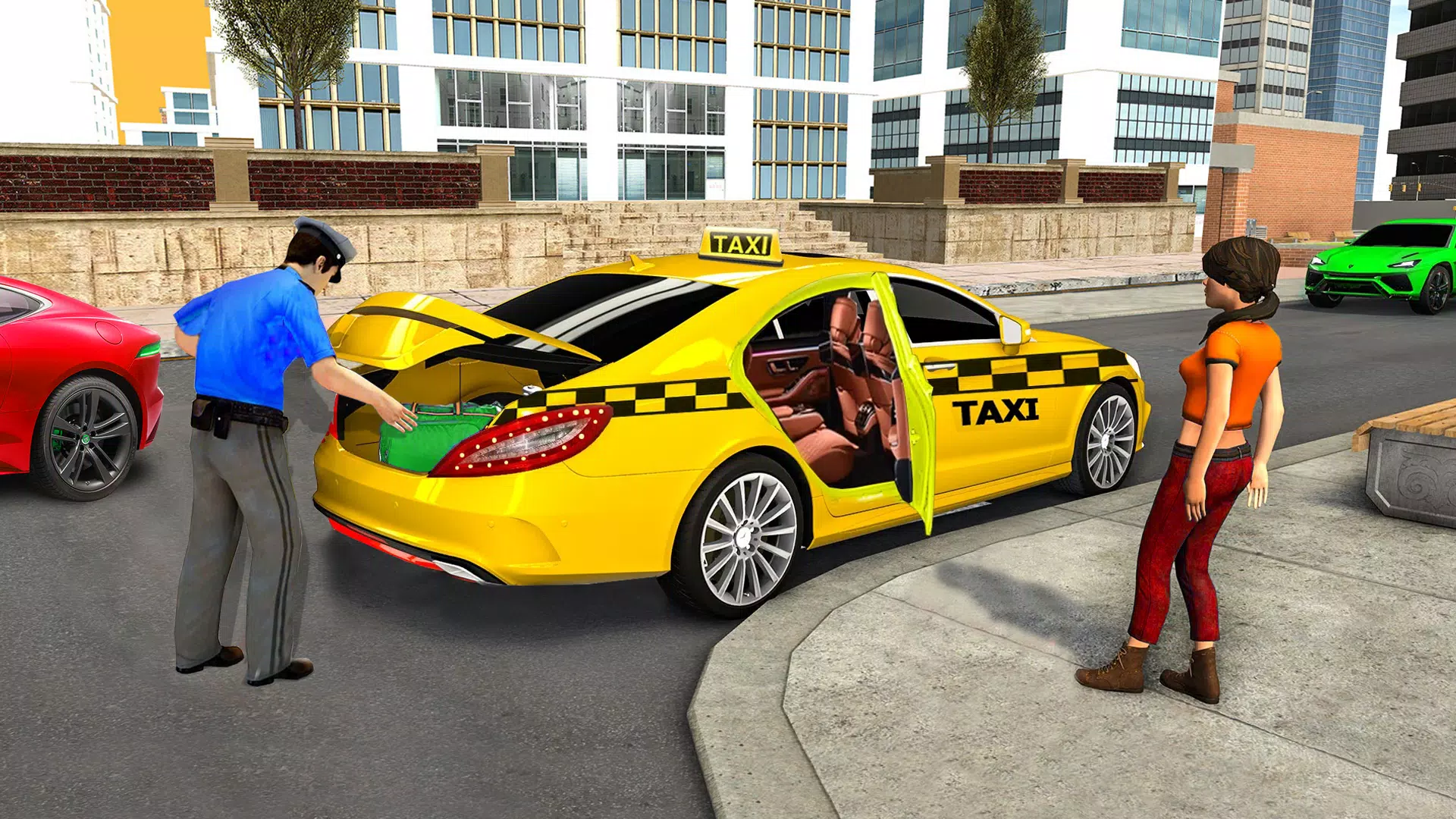 City Taxi Games-Taxi Car Games Ảnh chụp màn hình 1