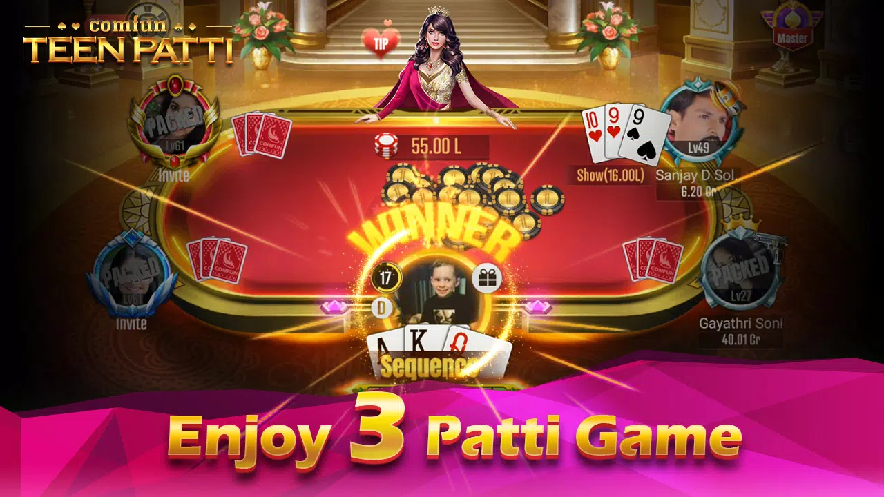 Teen Patti Comfun Card Online Capture d'écran 3