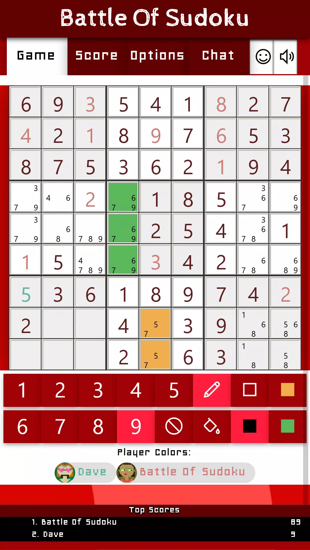 Battle Of Sudoku スクリーンショット 3