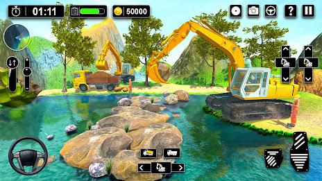 Heavy Sand Excavator 3D Sim ဖန်သားပြင်ဓာတ်ပုံ 1