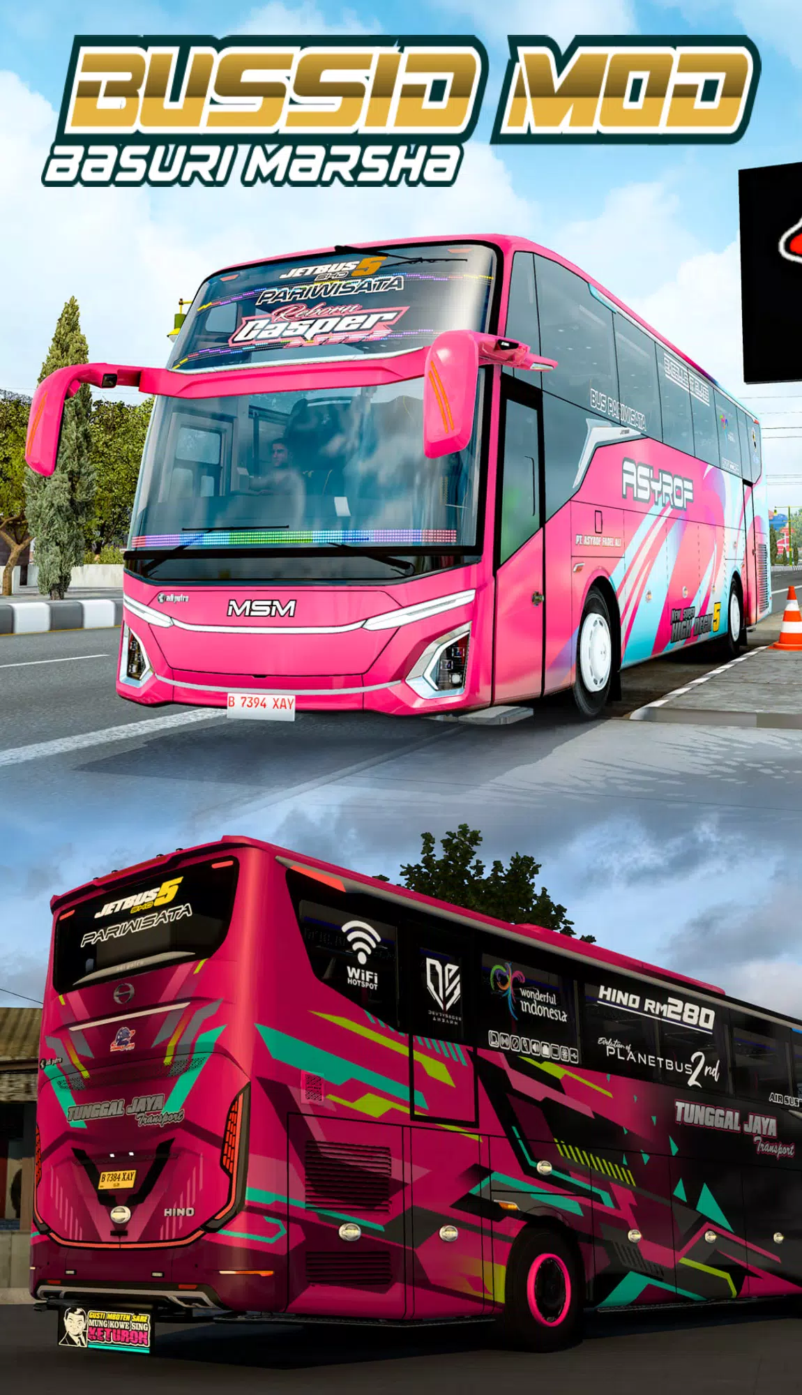 Bussid Mod Basuri Marsha スクリーンショット 1