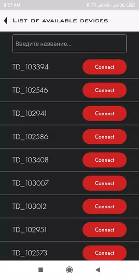 Escort sensors config app スクリーンショット 2