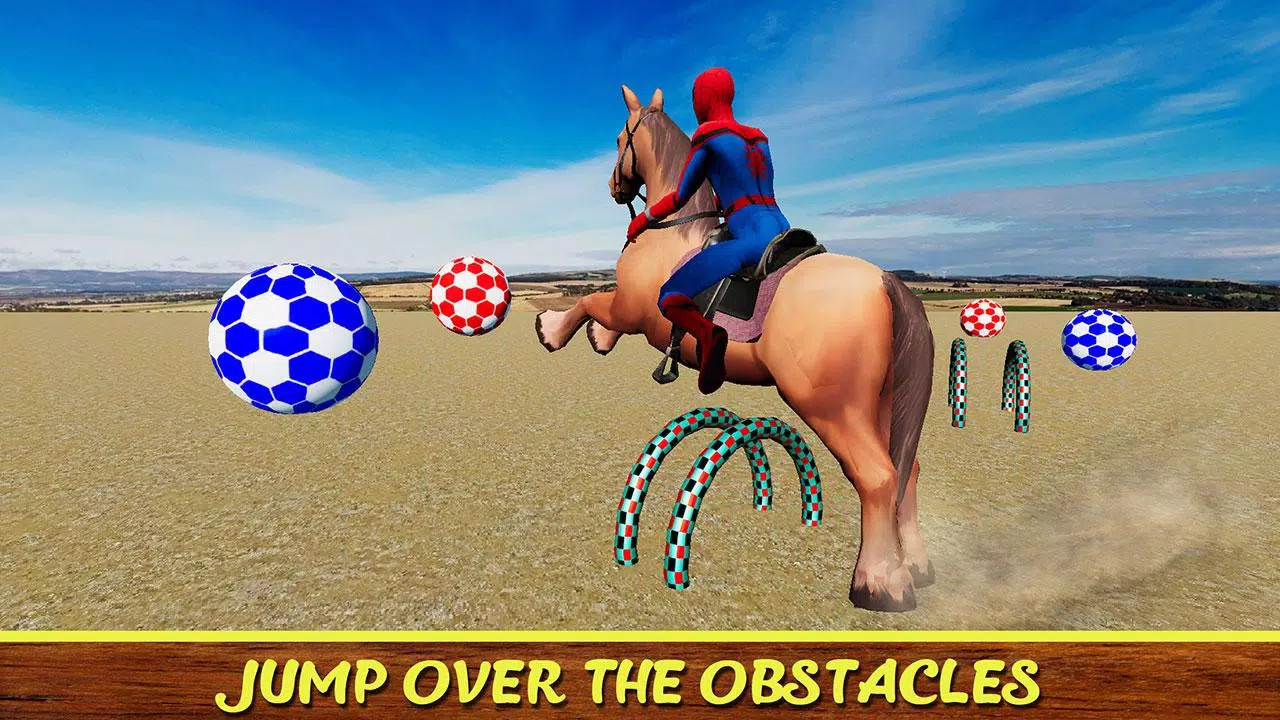 Diligent SuperHeroes Horse Riding 3d Скриншот 2