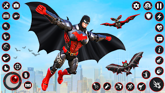 Bat Hero Dark Crime City Game Ekran Görüntüsü 0