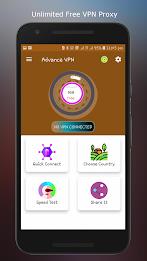 Advance VPN: Fast VPN App Captura de tela 0