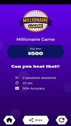 Millionaire Game - Trivia Quiz Captura de pantalla 0