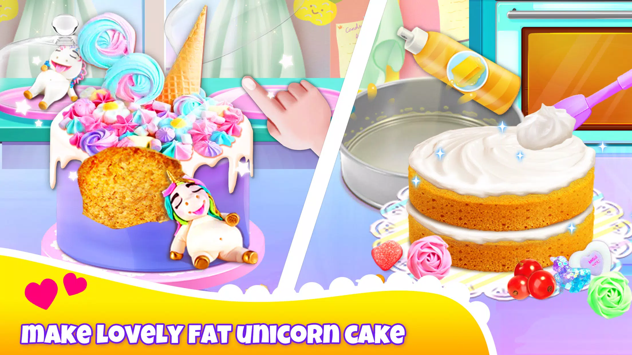 Girl Games: Unicorn Cooking應用截圖第1張