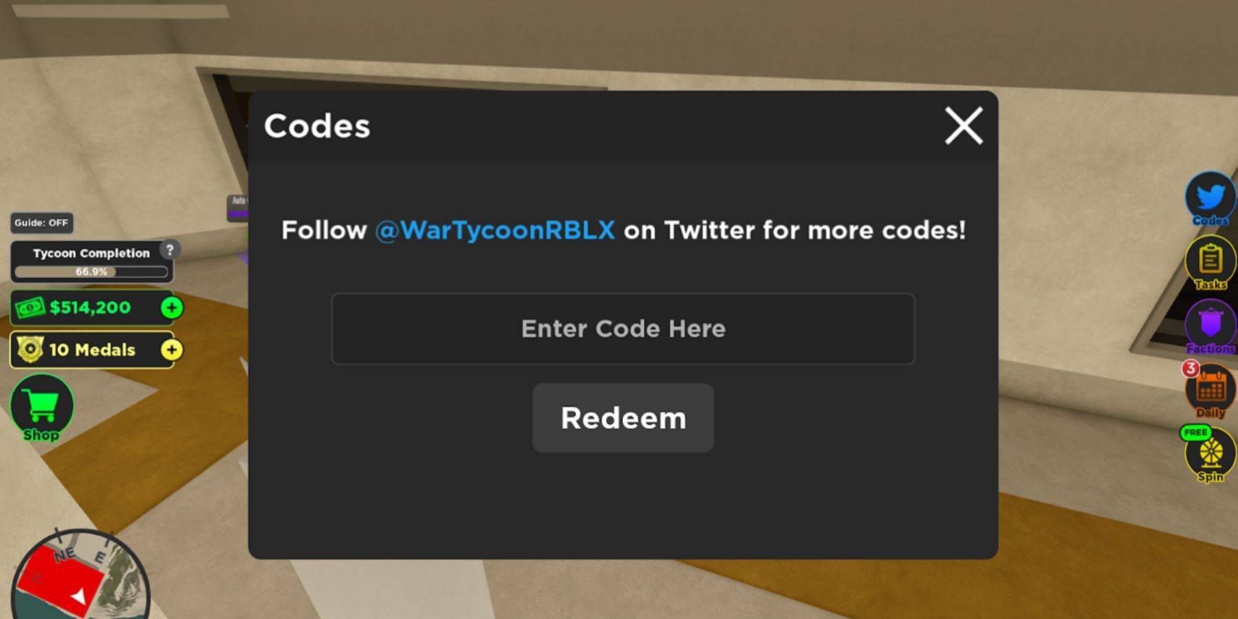 Redeeming Codes