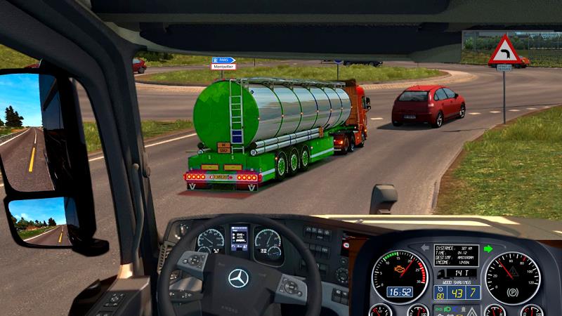 Truck Sim :Modern Tanker Truck Captura de pantalla 1